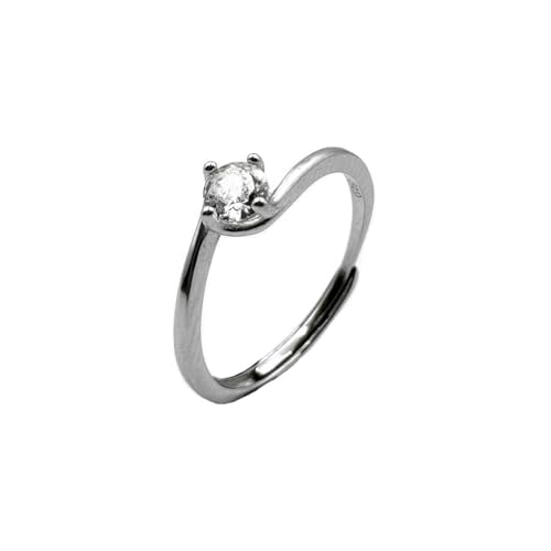 Bague promesse amour en argent 925 ajustable le symbole de votre union durable