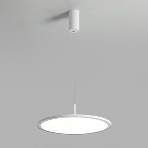 Lámparas de suspensión for comedor redondo ultrafino con luz LED de tres colores