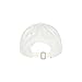 E BY ELIDAN LA California Embroidered Los Angeles 100% Cotton Baseball Cap, Adjustable Metal Buckle Strap, Unstructured Low-Profile Dad Hat for Men & Women White