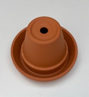 Small Terracotta Flowerpot (8cm diameter pot) Saucer(11cm Diameter [F8/S11] (1)