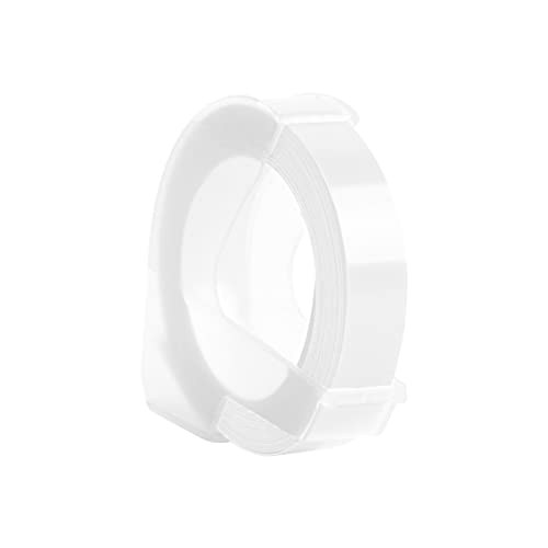 Qican Recarga de fita de etiqueta de gravação de plástico 3D para DYMO 12965 1610 Label Maker com 3/