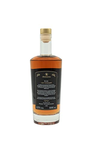 Goldmädchen Rum Bernstein | Premium Rum aus Bio-Zuckerrohrmelasse | Gereift in 6 Fässern | Weich mit Aromen von Vanille & Karamell | 42% Vol. | 500ml – Bild 3