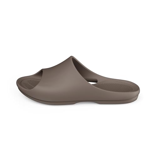 Image of KENROLL KM228 Non Slip Shower Shoes, Arch Support EVA Slides | rubber anti-slip outsole, cushioned sole, side drainage, toe protection, ideal for seniors adults family, bathroom pool beach