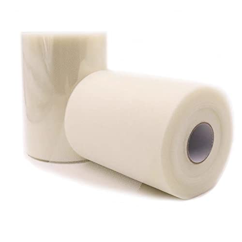 (2 Pièces)91m*15cm TUTU Tulle rouleau pour la décoration de mariage fournitures rouleau tissu bobine Tulle Tutu robe bricolage organza bébé douche fête...