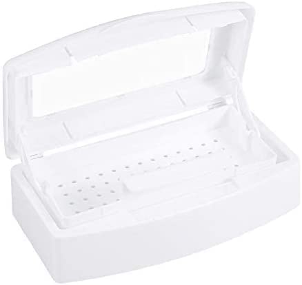 Scatola di disinfezione per unghie in plastica Scatola - sterilizzatore UV Box, Strumenti per unghie in plastica, dadi e sterilizzazione contenitore Scatola attrezzi per manicure for Salon