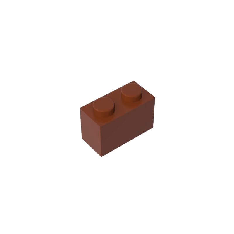 3004 Basic Bricks Brick 1x2 50 Pieces GDS-532 Compatible with Lego Building Blocks Color:Reddish Brown