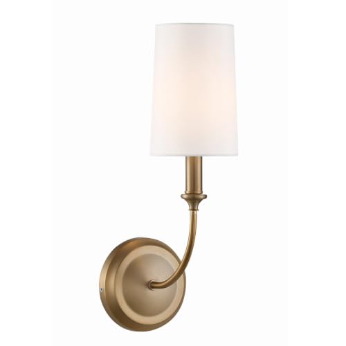 Image of Crystorama Libby Langdon Sylvan 1 Light Vibrant Gold Sconce
