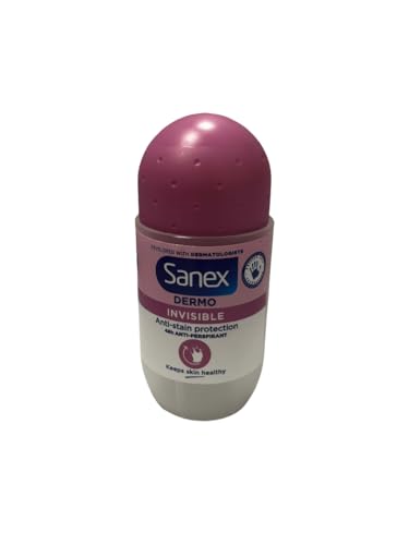 Sanex - Deodorante Dermo Invisible Roll On, Confezione Da 3 Pezzi X 50 Ml