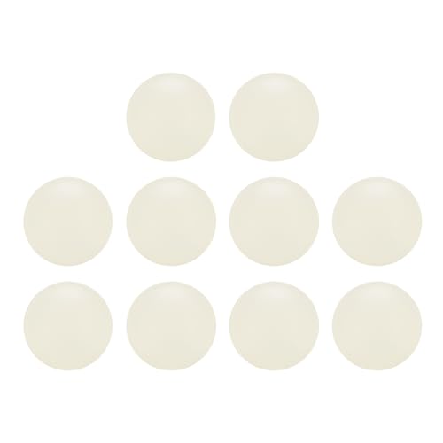 uxcell 10Pcs Nylon Bearing Balls 1" 25.4mm Polishing Solid Ball, G2 Precision, White