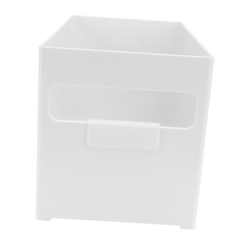 Mikikit Caja de Almacenamiento Plástico Resistente con Asa Apilable Multiusos para Cocina y Hogar Organizador Ligero y Duradero para Cosméticos y Objetos