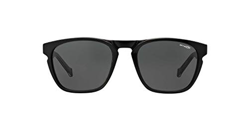 Arnette An4203 Groove Rectangular Sunglasses, Black On Translucent Clear/Grey, 55 Mm #TOP1