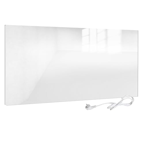 VIESTA H580-GW Infrared Heating Panel Wall Heater Electric, Ultraflat Heating Plate, 580W, White