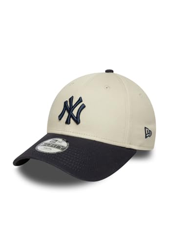 Casquette New Era 9Forty New York Yankees beige pour enfant ajustable