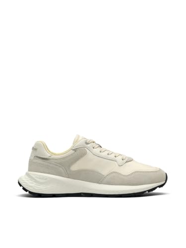 Image of HOFF Men's City MKII Suede Trainers, White, 12 UK