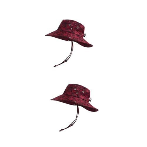 Chapeau de pêche anti-UV contre les coups de soleil en coton lot de 2