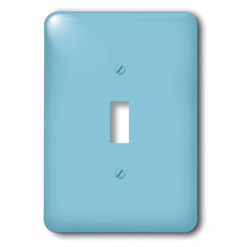 Impression de lumière bleue simple interrupteur plaque murale décorative 3drose 204767
