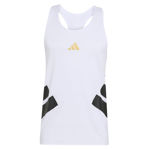 adidas Mens All Time Classics Tank Running - White - Size L