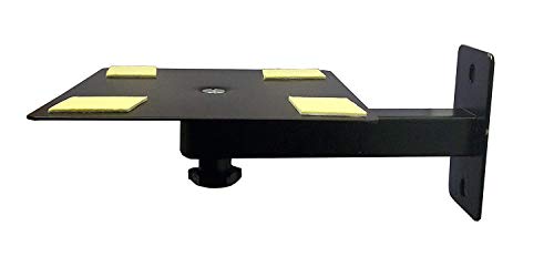 Image of Audiovan Shelf Speaker Wall Mount /Speaker Wall Bracket (Speaker Shelf Wall Mount 8 X 8 Inch, Black)