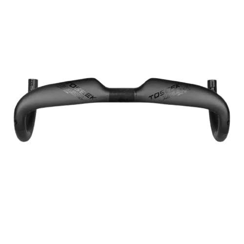 FCC Racing Toseek Carbon Handlebar, 31.8mm Clamp, Full Carbon Fiber Construction, Matte Black (420MM)