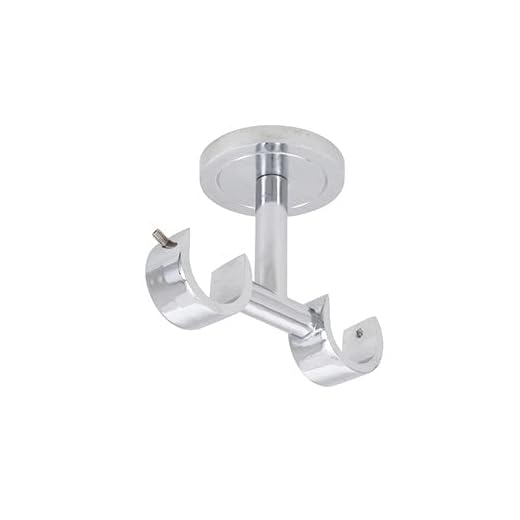 Suporte de teto alumínio cromado duplo