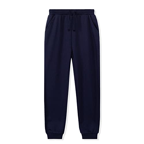 Image of Kid Nation Kids Unisex Soft Brushed Fleece Casual Pull On Jogger Sweatpants with Pockets for Boys or Girls