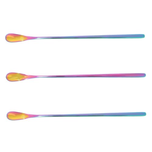 DECOMELODY 3個小動物 爬虫類用フードスプーン トカゲ ペット給餌 スクープ 携帯便利 食べ物 水補給 混合 ?拌