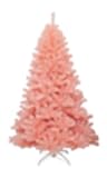 GIANTEX Árbol de Navidad artificial de 180 cm con soporte de hierro, con 40 bolas de Navidad, ramas densas, fácil de montar, color rosa