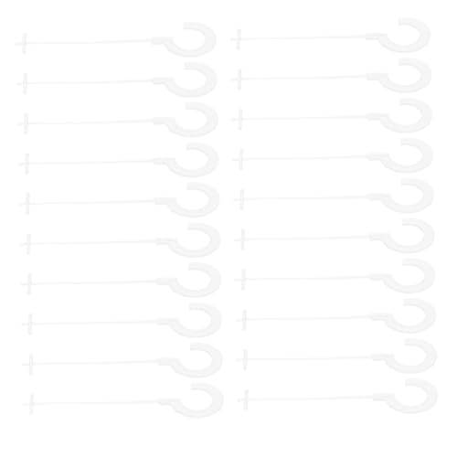 ULTECHNOVO 5000pcs Glue Needle Tagging Barb Fastener Tag Buckle Multifunctional Tag Fastener Hanger Hooks Multifunctional Tag Cord Tag Hanging Rope White Pp
