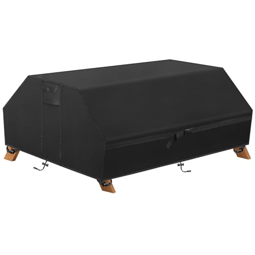 Housse de table de pique-nique en tissu Oxford 600D robuste, protection imperméable premium - 2