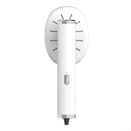 Plancha de vapor portátil de mano para viajes, mini vaporizador de ropa con cabezal giratorio y alimentación USB, diseño compacto adecuado para varias prendas (USB blanco)