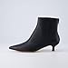 CUSHIONAIRE Women's Barbi Kitten Heel Bootie – Soft Vegan Leather, and Back Zipper, kitten heel boots for women, BLACK 8