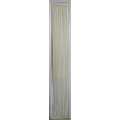 Ecru Sheer SIDELIGHT Curtain 29" X 63" Length Rod Pocket TOP and Bottom Cover