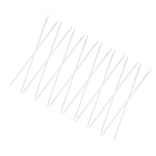 CAXUSD 20pcs Iron File Cabinet Hanging Folder Rails Metal Hanging Rails White Office File Rods Metal Rail Clips