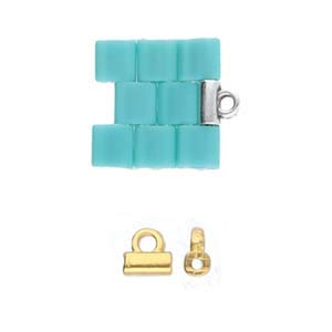 10 Bead Ending Findings. Quality 24k Gold Plated Soros Tila Cymbal Metal Fashion Elements. Works with TILA Beads and More!.