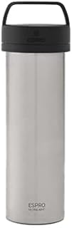 ESPRO Cafetière à piston de voyage ultra légère, mini cafetière avec fonction thermique, en acier inoxydable, 475 ml