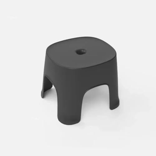 GeFSDOU Taburete de baño de plástico, antideslizante, colorido, para cambiar zapatos, apilable, con fila gruesa, para baño/sala de estar