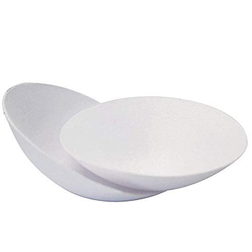 GOOD LUCK White Bra Pads Removable Cotton Cups Inserts Bust Enhancer for Girls/Women for Dresses/Kurti/Bra (1 Pair) White-image-0