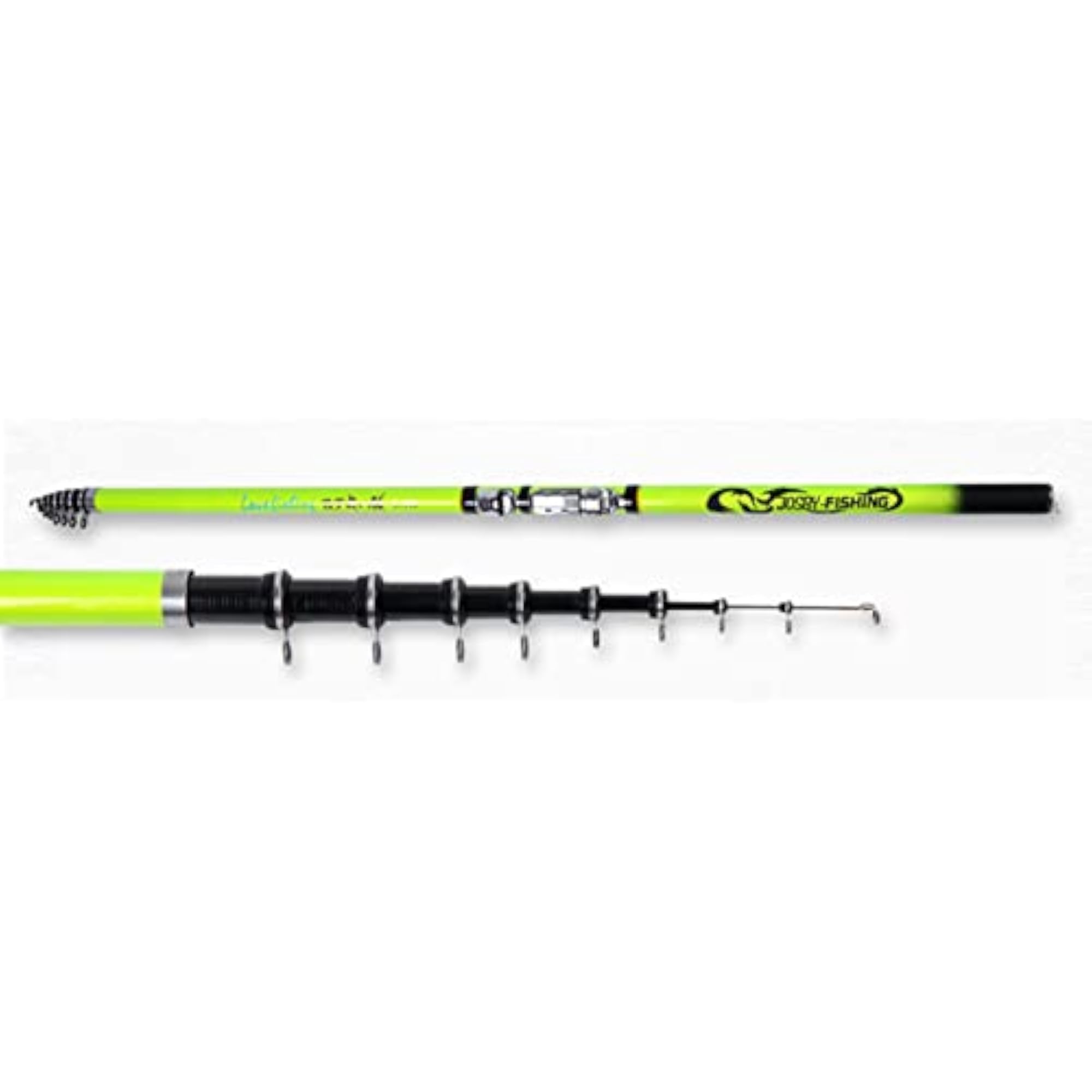 Telescopic Fishing Rod, Collapsible Spinning Rod with Ceramic Guide Rings