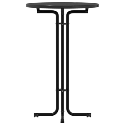 Mesa de bar estable de madera de 70 cm de diámetro elegante 6