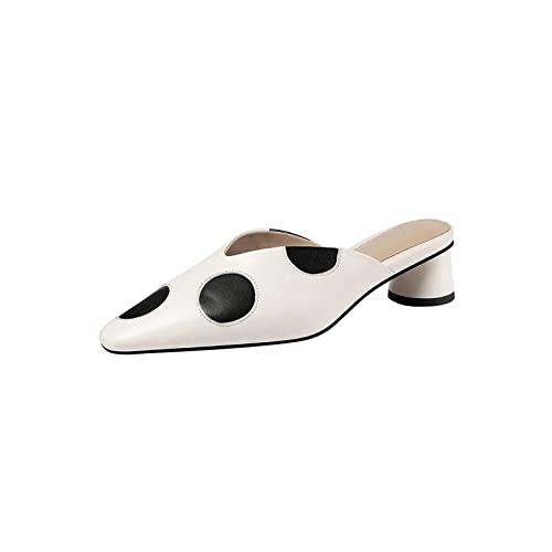 Mules en cuir antidérapantes pour éviter de glisser avec style pendant l'été说明