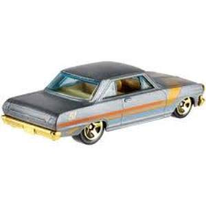 Hot Wheels 51th Anniversary Satin Chrome 63 Chevy II : Amazon.com