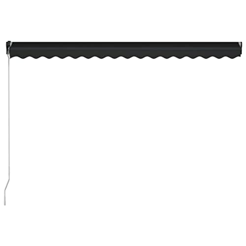 Auvent rétractable manuel 450x300 cm polyester revêtement PU - 6