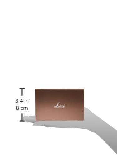 Sorme Cosmetics Accented Hues Eyeshadow Palette in Warm (0.64oz) | 8 Pans of Metallic, Shimmer, and Matte Eyeshadows | With Dual-Ended Makeup Brush Applicator | Blendable and Crease-proof Eye Makeup - Image 6