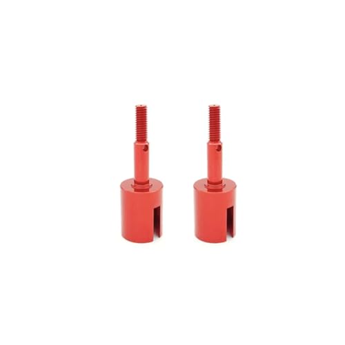 RC�����p�A�N�Z�T���[ For Tamiya For TT01 TT01E For TT02 For TT02B 51006 9005713 1/10 2PCS �A���~�z�C�[�� �A�N�X�� �J�b�v RC�J�[ �A�b�v�O���[�h�p�[�c(Red)