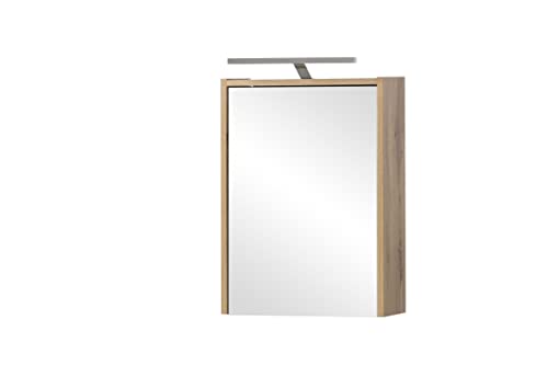 Schildmeyer Spiegelschrank Carlos, Eiche Landhaus Dekor, 43,5 x 16 x 64 cm Schildmeyer Spiegelschrank Carlos, Eiche Landhaus Dekor, 43,5 x 16 x 64 cm