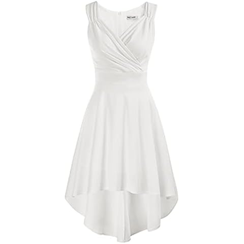 Vestido de Fiesta Rockabilly Clásico Blanco GRACE KARIN Cover