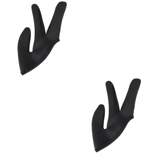 Healeved 2 Pcs Three Finger Hairdressing Glove Heatproof Comfortable for Hair Styling