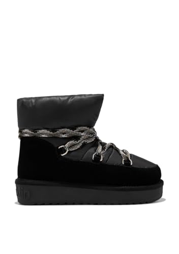 D.Franklin Botas Australianas Nordic Acabado Acolchado Nova Low Bomb Negro   Botas para Mujer   Moda casual Mujer (Talla 36)