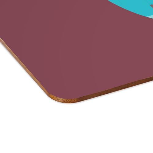 Sets de table en liège rouge grand format 39,5 x 28,5 cm de qualité durable