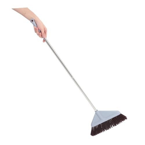 Miniatura 8 de Yosadier Escoba Doméstica Grande 1 Unidad Cerdas Suaves Diseño Ergonómico Anti-Dañinos Para Suelos Color Azul Gris Adecuado Para Limpieza De Patios, Cocinas Y Almacenes Uso Diario